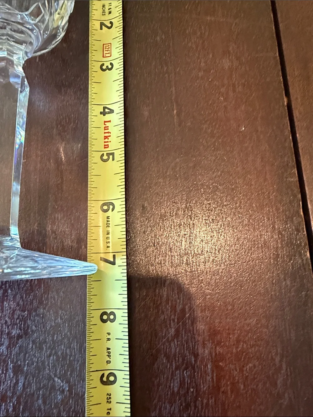Waterford Lismore wine glasses. Pair of two
